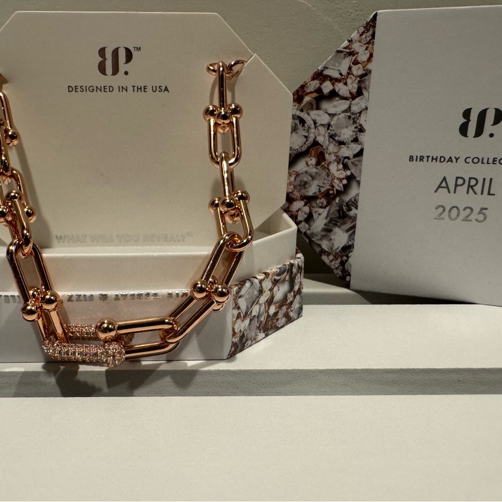 Bomb Party What A Moment April 2025 Rose Gold Necklace